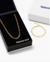 Paper Clip Bracelet + collier