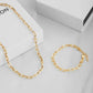 Paper Clip Bracelet + collier